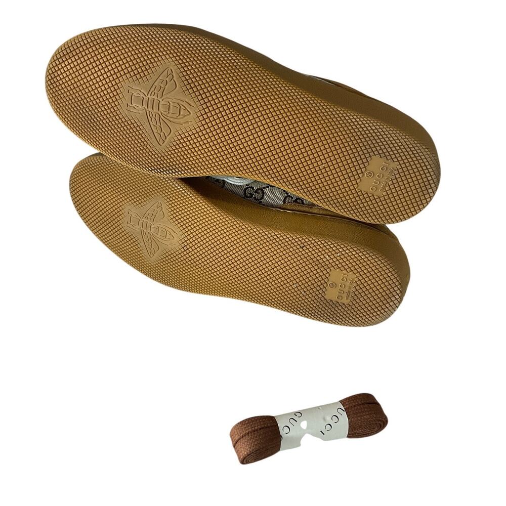 Gucci Monogram Tan GG Supreme Sneakers Size EU 38.5 / US 8.5 - Picture 5 of 5